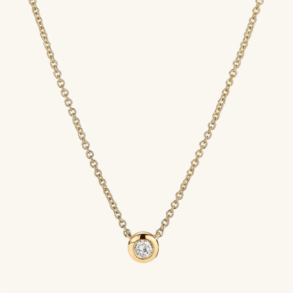 Mejuri 14k Gold with Natural Diamond necklace